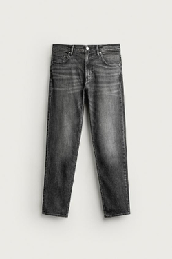 ZARA БАЗОВЫЕ ДЖИНСЫ SLIM FIT, СЕРЫЙ