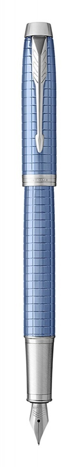 Перьевая ручка Parker IM Premium F322, Blue CT, перо: F, цвет чернил: Blue, в подарочной упаковке.