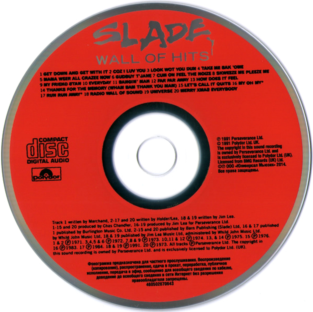 Slade / Wall Of Hits (RU)(CD)