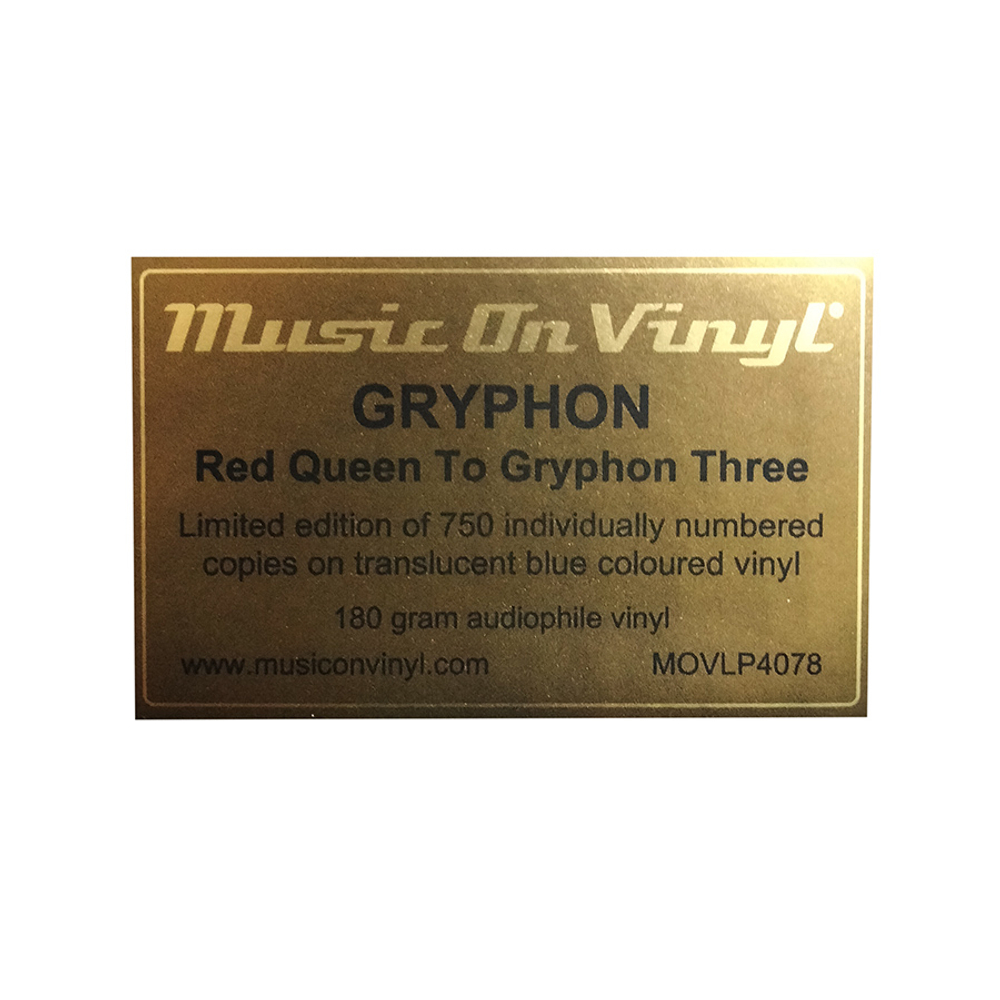 Gryphon / Red Queen To Gryphon Three (Limited Edition)(Coloured Vinyl)(LP)