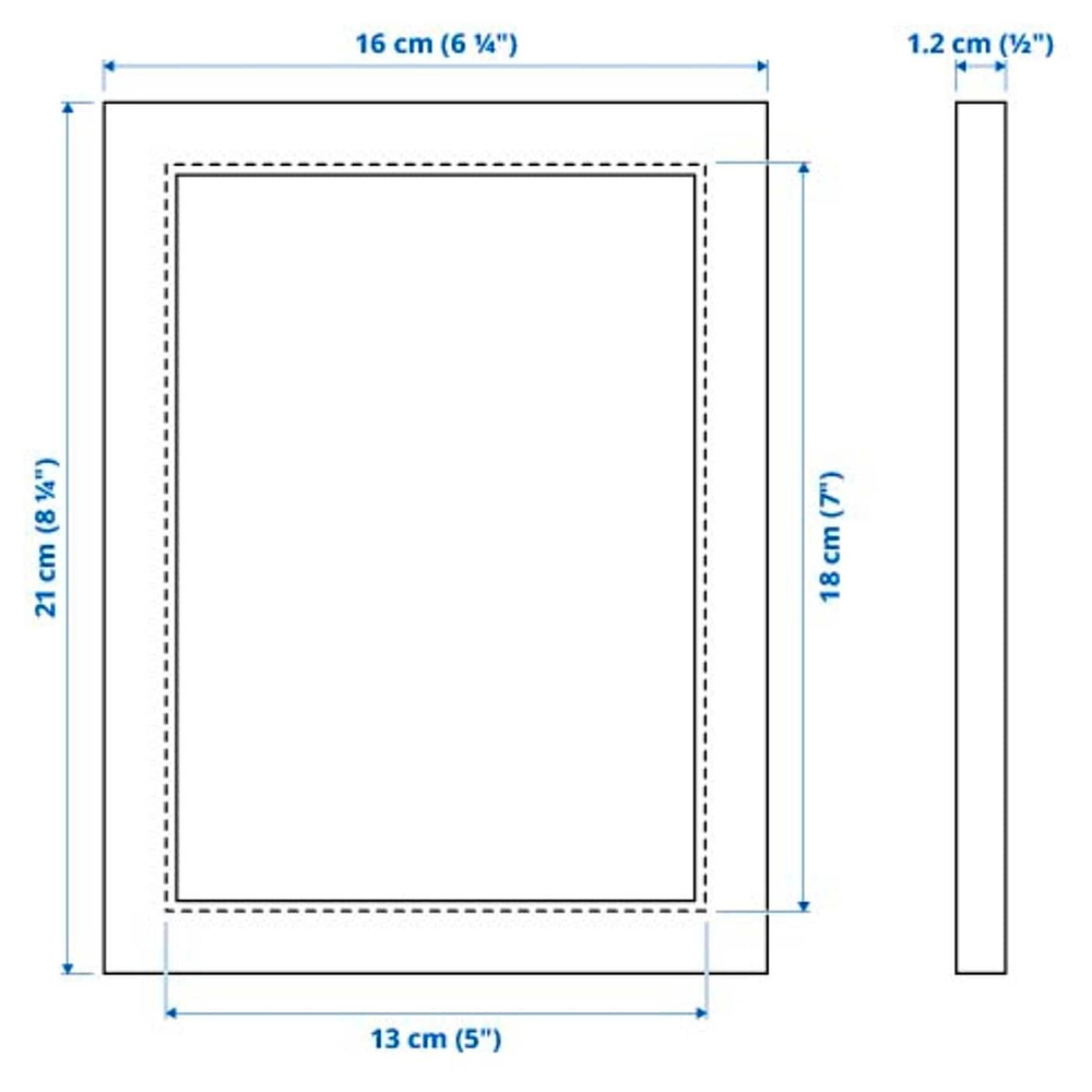 Фоторамка IKEA FISKBO (ФИСКБО), Черный, 13х18 см