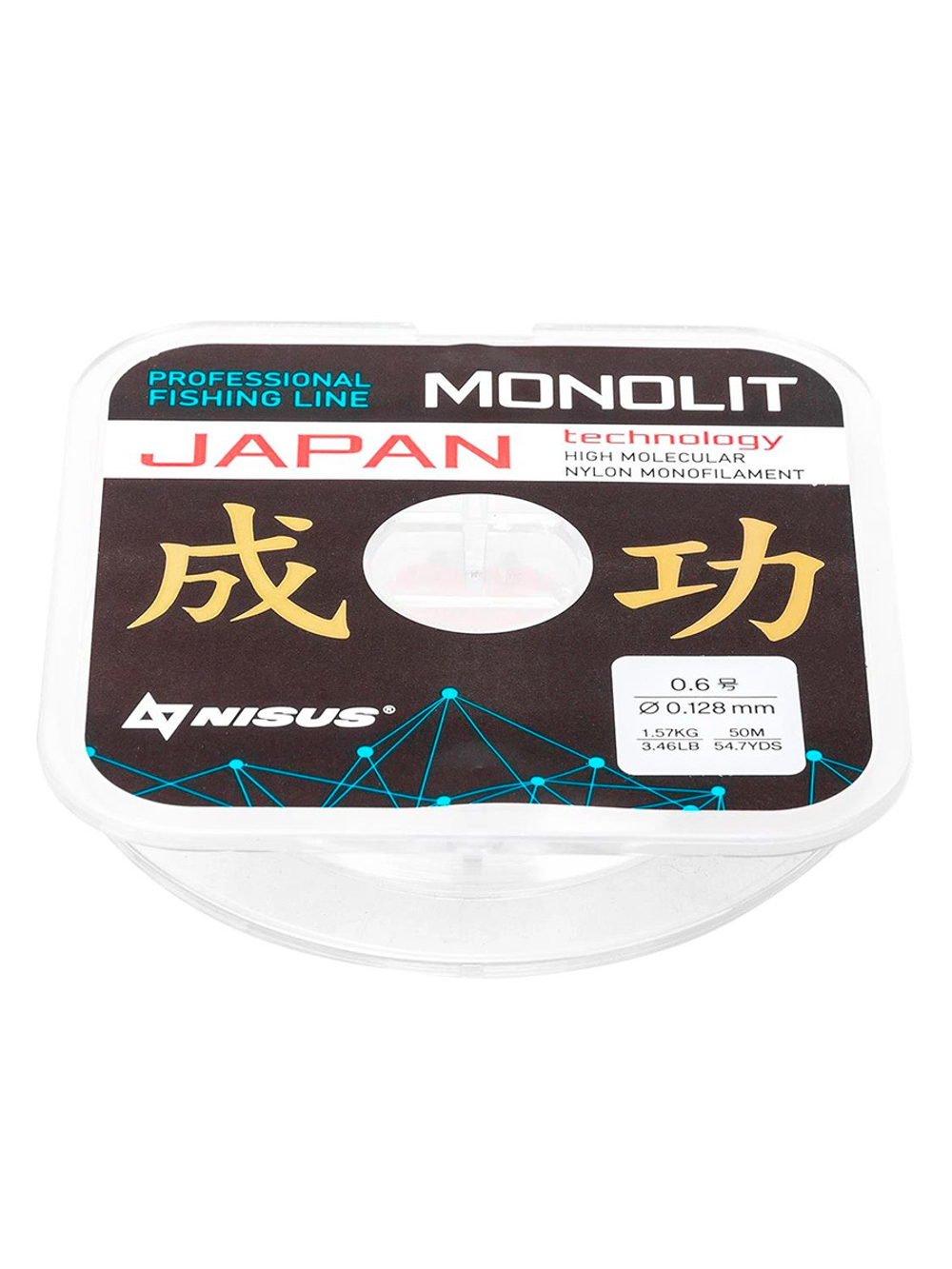 Леска для рыбалки Nisus MONOLIT Nylon Transparent 0,091mm/50m (N-MO-0.091-50)