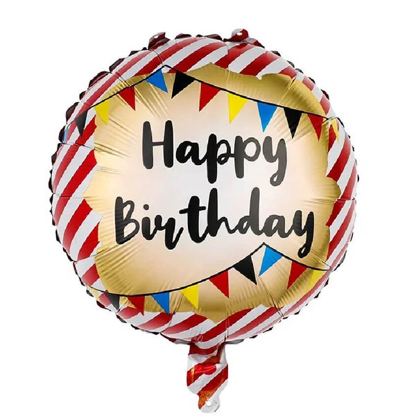 Шар круг Happy Birthday