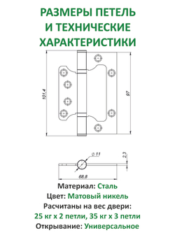 Ручка дверная межкомнатная с защелкой