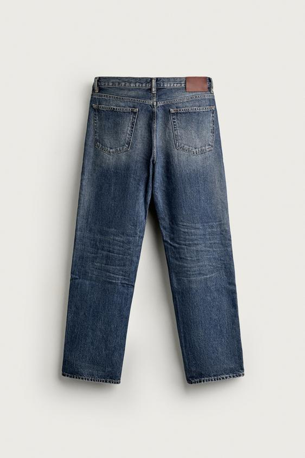 ZARA ДЖИНСЫ STRAIGHT LEG, СИНИЙ