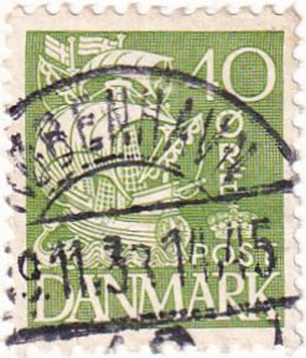 20 почтовых марок, Дания, 1930-1940-е годы, Военные годы, геральдика, исторические личности