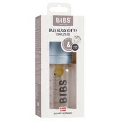 Бутылочка в наборе BIBS Complete Set - Baby Blue, 110 мл