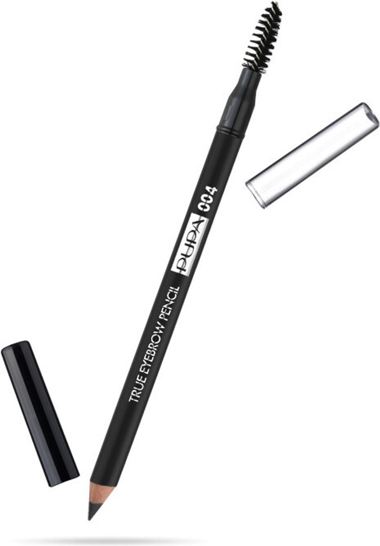 Карандаш для бровей стойкий TRUE EYEBROW PENSIL, 004 оттенок Черный