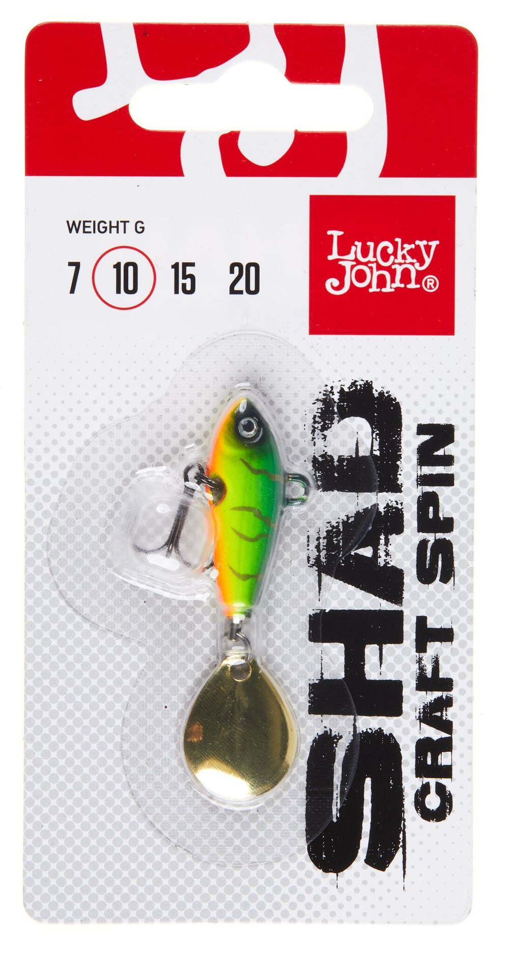Тейл-спиннер Lucky John SHAD CRAFT SPIN 10.0г  003 в блистере