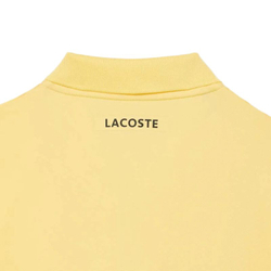 Мужское теннисное поло Lacoste Ultra Dry Printed Slim Fit Tennis - pastel yellow