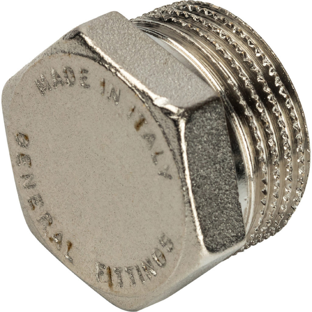 Заглушка STOUT НР никелированная 3/4"