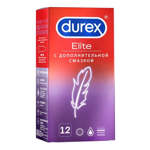 Презервативы Durex Elite, 12 шт.