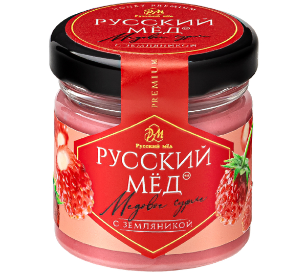 Медовое суфле с земляникой Русский мёд 40 мл