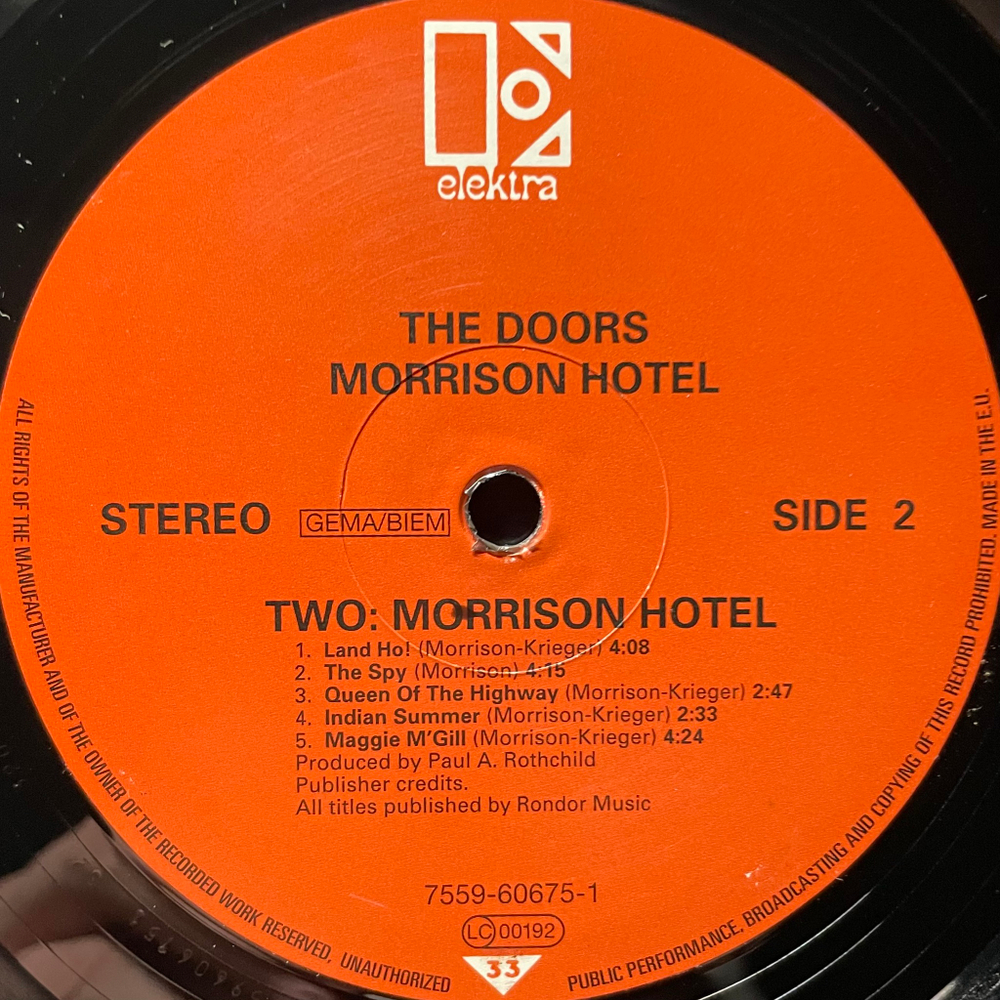 The Doors ‎– Morrison Hotel (Германия 2003г.)