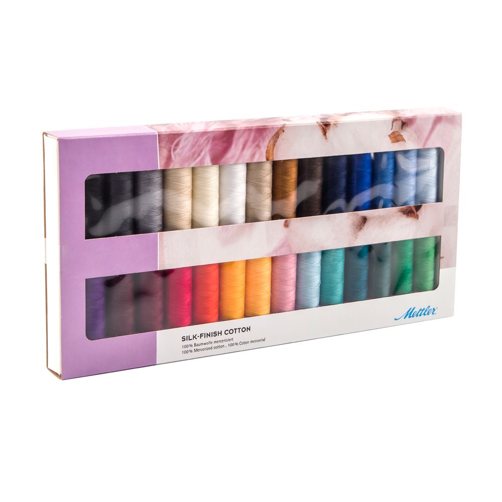 Нитки швейные (набор) Silk Finish в подарочной упаковке, 28 катушек, 1 упак Нитки швейные (набор) Silk Finish в подарочной упаковке, 28 катушек, 1 упак