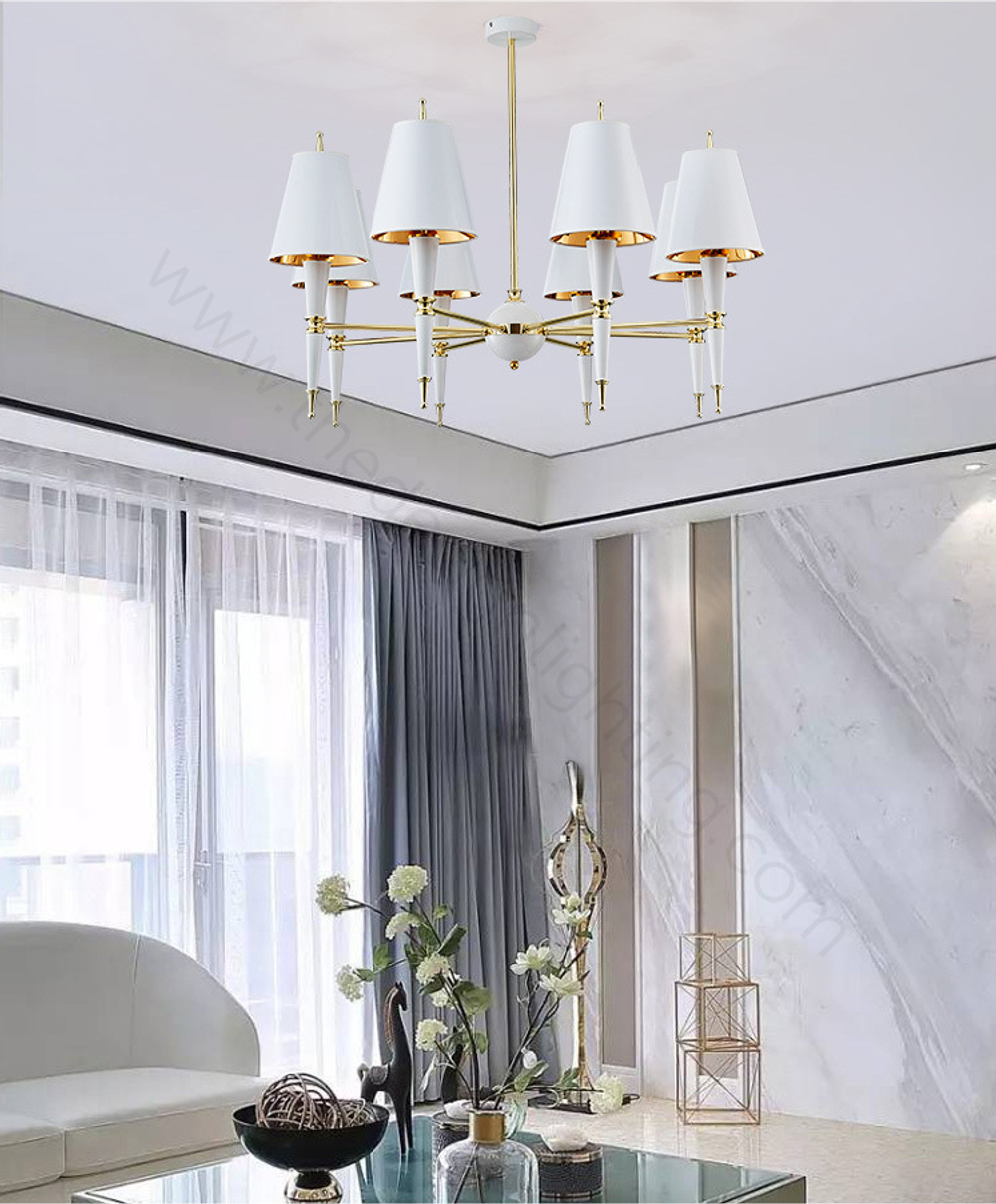 Ceiling design lamp  Versailles by Robert Abbey (White)