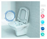 Подвесной унитаз CERSANIT CARINA Clean On DPL EO slim