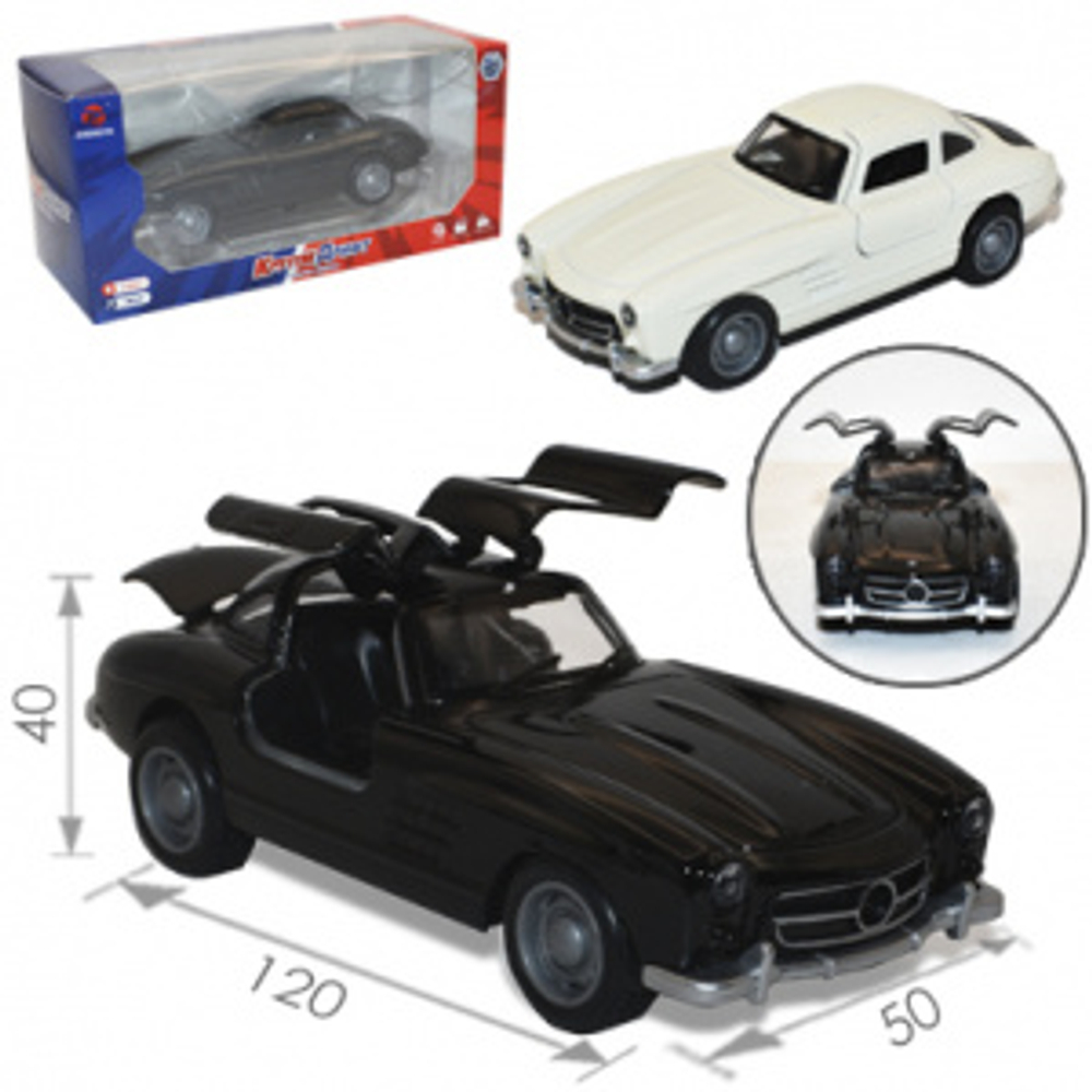 Метал. транспорт 12см МЕРСЕДЕС БЕНЦ  300SL  откр.двери     инд. кор