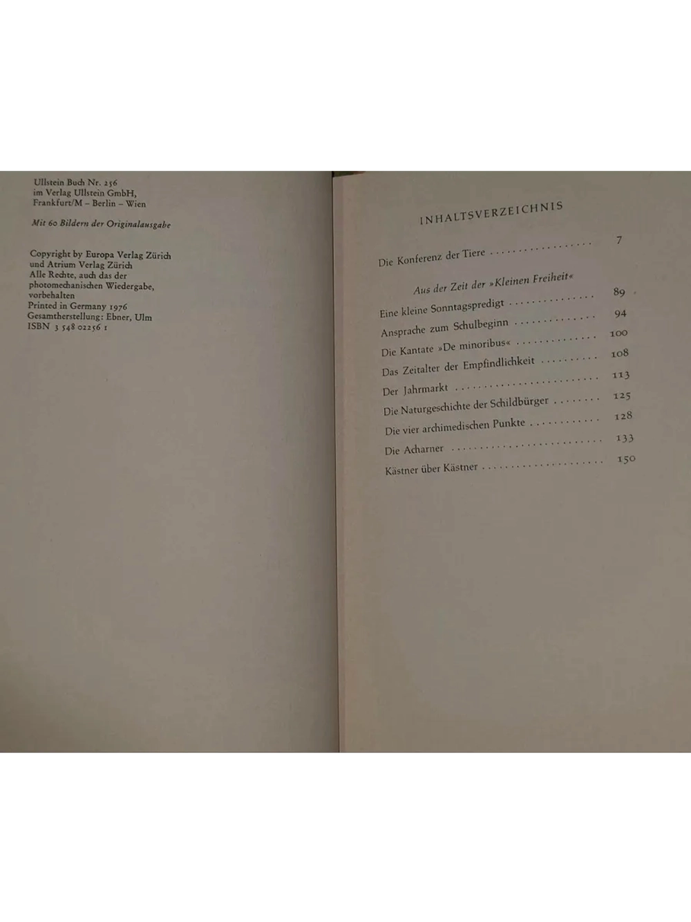 Союз зверей (Die Konferenz der Tiere). Детская книга на неме