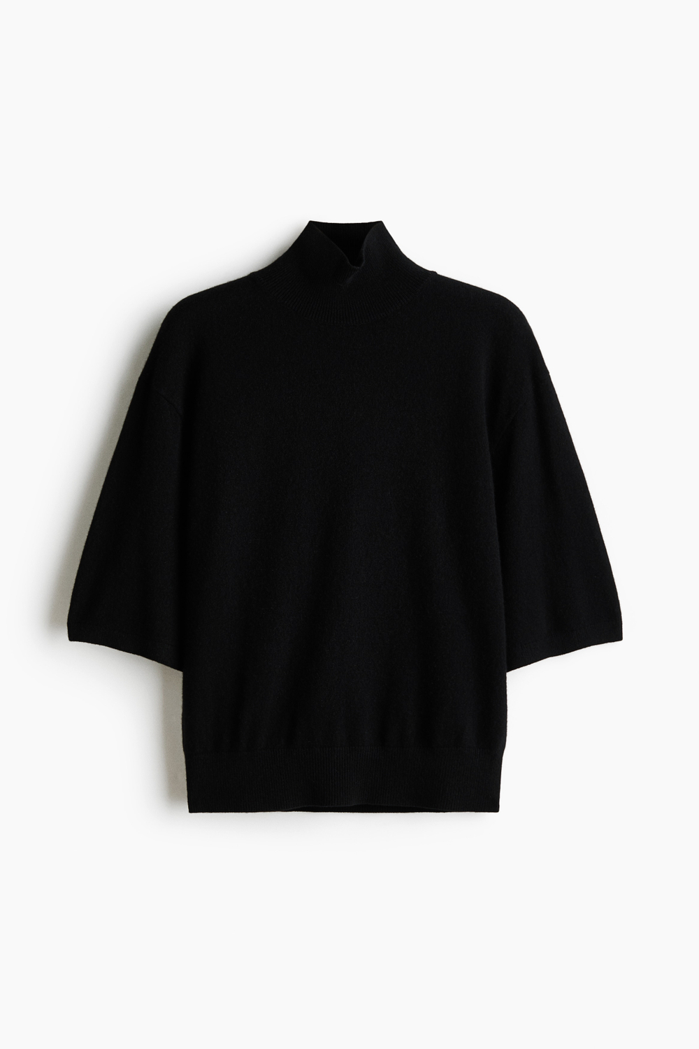 Кашемировый свитер с короткими рукавами - H&M