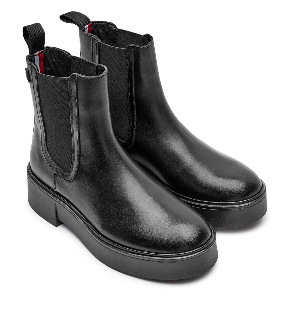 Кожаные челси CHELSEA Tommy Hilfiger - черный(FW0FW08095)
