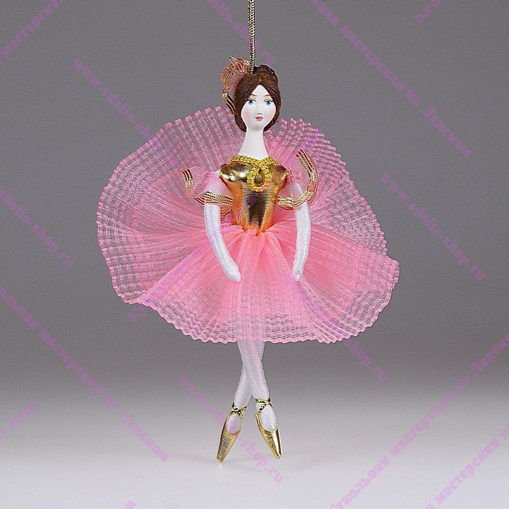 Ёлочная игрушка Балерина цветная
