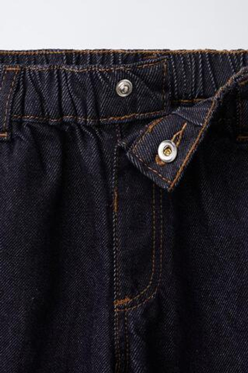 ZARA TIMELESS — ДЖИНСЫ STRAIGHT С КОНТРАСТНОЙ СТРОЧКОЙ, СИНИЙ