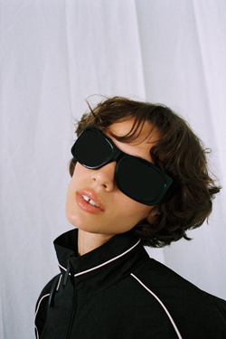 ZARA ТЕХНИЧЕСКАЯ КУРТКА С КОНТРАСТНОЙ ОКАНТОВКОЙ, ЧЕРНЫЙ