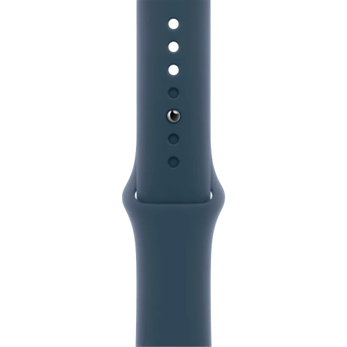 Умные часы Apple Watch Series 9 GPS, 41mm, Aluminium Case with Sport Band S/M, Silver/Storm Blue (Серебристый/Штормовой синий)