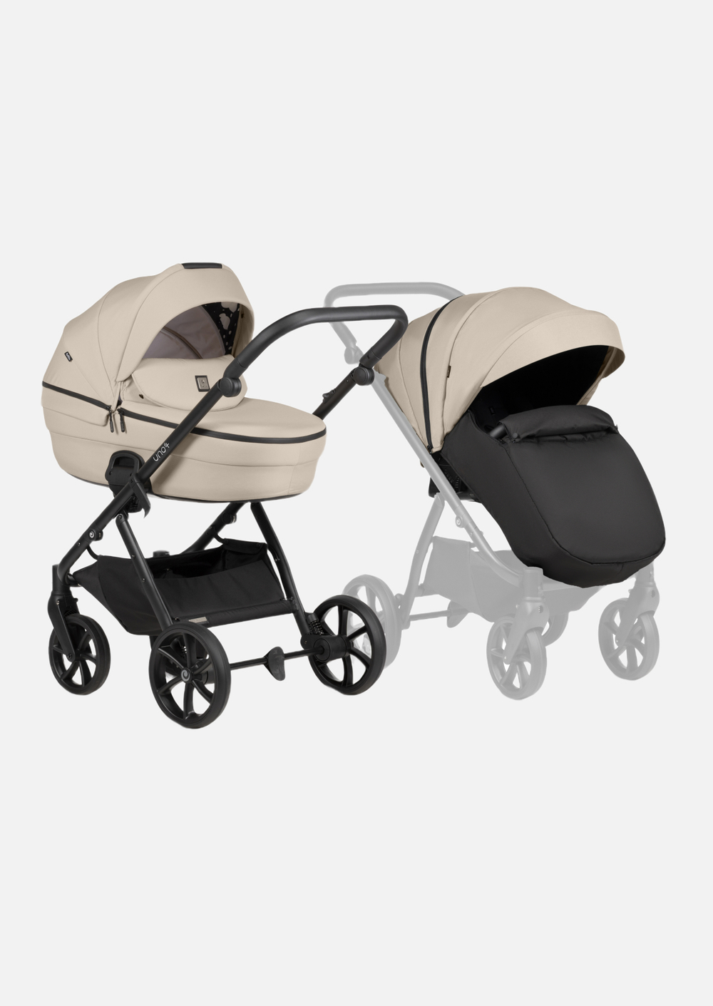 Tutis Коляска 2 в 1 UNO 6+ Essential Beige ( c сумкой )