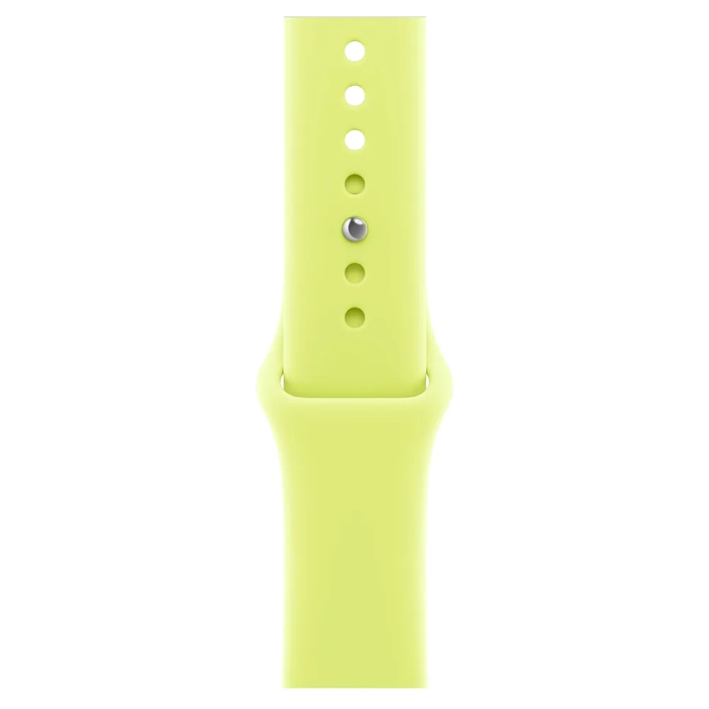 Умные часы Apple Watch Series 11 GPS, 46mm, Silver Aluminium Case with Neon Yellow Sport Band, S/M