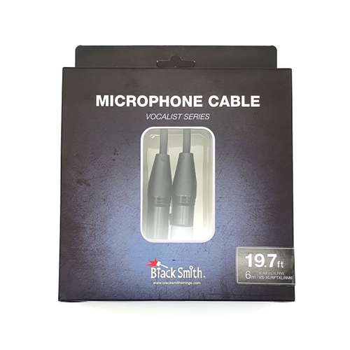 BlackSmith Microphone Cable Vocalist Series 19.7ft VS-XLRFTXLRM6 микр кабель, 6 м,XLR мама/XLR папа
