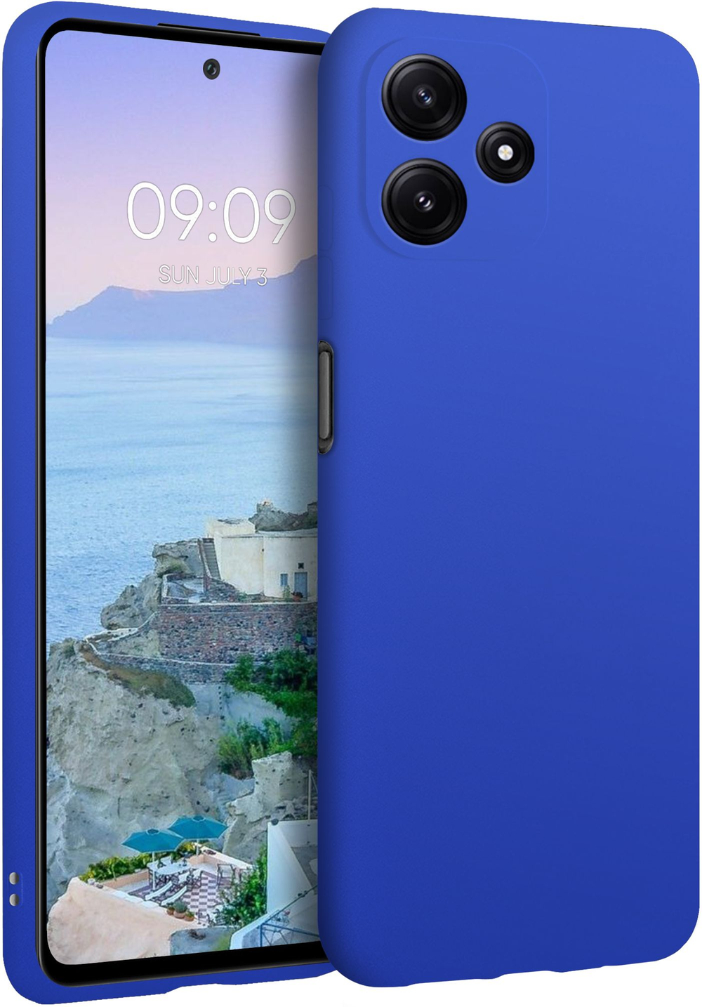 Мягкий Soft Touch чехол из силикона для POCO M6 PRO 5G / REDMI NOTE 12R с бархатной подкладкой