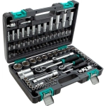 Набор инструментов, 1/2", 1/4", CrV, 94 предм.// STELS 14106