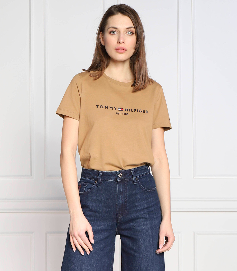 футболка Tommy Hilfiger - светло-коричневый(WW0WW28681)