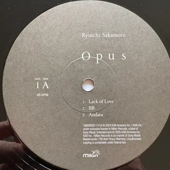 Ryuichi Sakamoto - Opus (Box) - 4LP