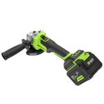 Угловая шлифовальная машина акк. Greenworks AG590, 24V, б/щет, 125 мм, 8500 об/мин, Anti-Kickback,1х8Ач,ЗУ,кор (3201007CUH)