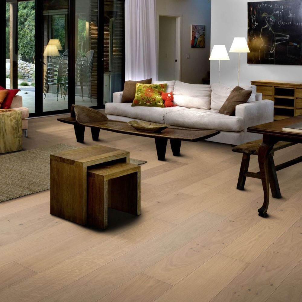 Паркетная доска Kahrs Дуб Белый Матовый Лак (OAK NOUVEAU WHITE)