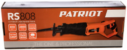 Пила сабельная сетевая PATRIOT RS 808, мощность 850Вт,поворотная рукоять (110303808)