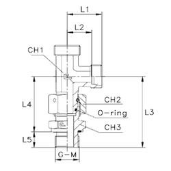 Штуцер FNLE DL08 BSP1/4" (корпус)