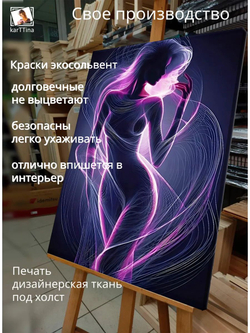 Картина Магия пурпурного сияния интерьерная 30х40см 1шт.