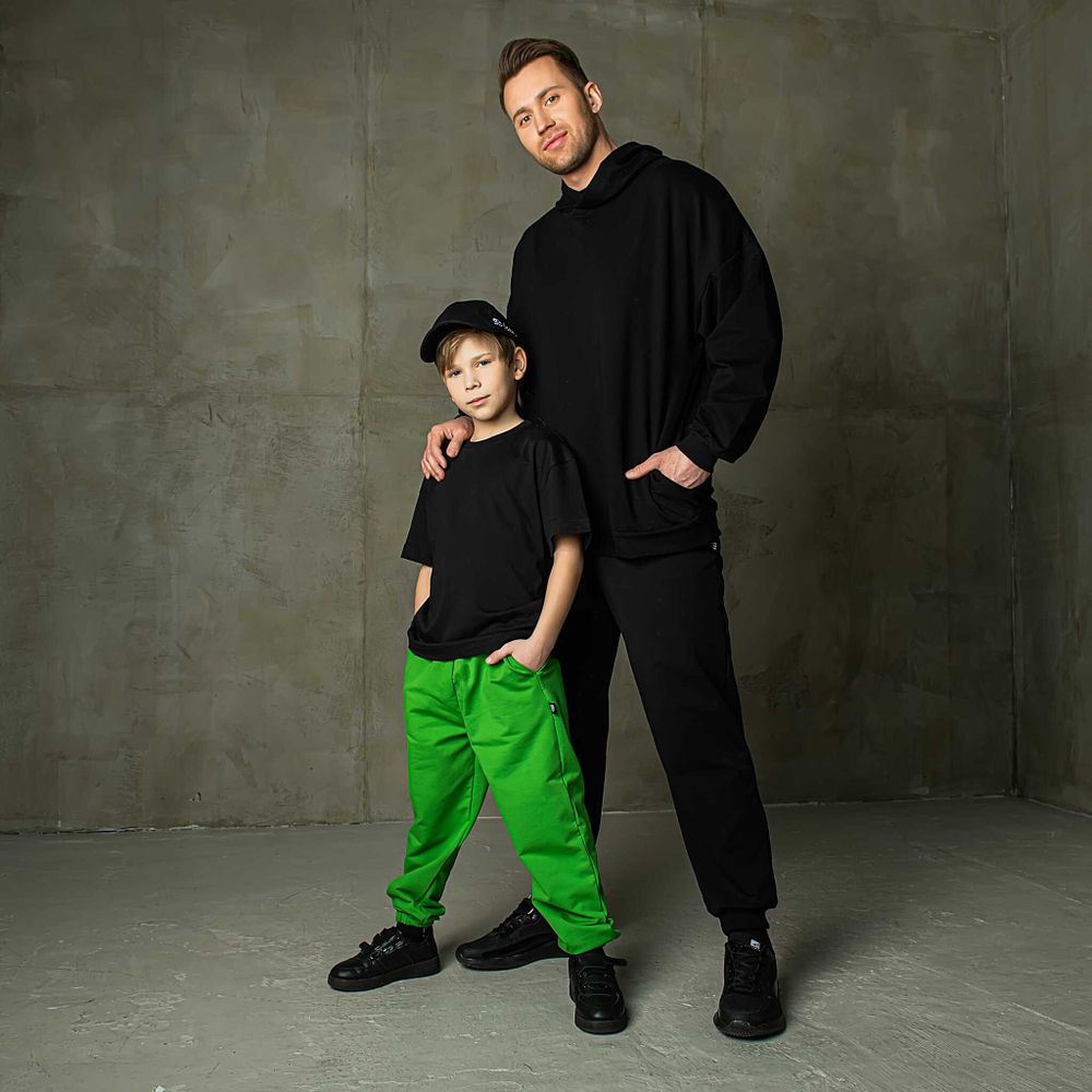 Джоггеры "Bb team green"