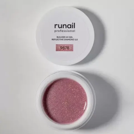 Runail Моделирующий УФ-гель светоотражающий №9878 BUILDER UV GEL REFLECTIVE DIAMOND 2.0, 15г