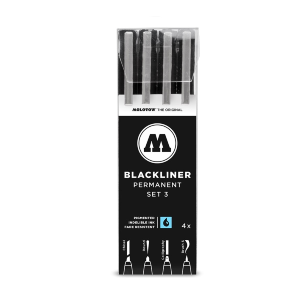 Набор Molotow BLACKLINER Set #3 - 4шт