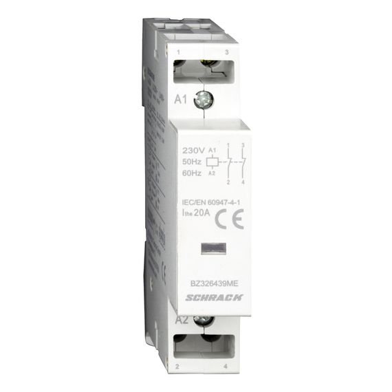 Контактор модульный 20A 2NC 230VAC Schrack Technik BZ326439ME