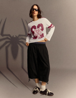 Женский лонгслив с принтом SPIDER-MAN - BERSHKA