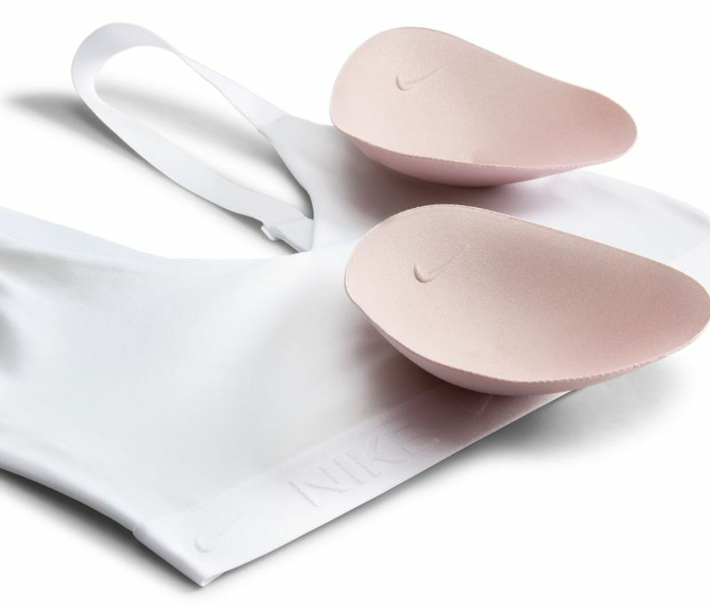 ТОП теннисный Nike Indy Medium Support Padded Adjustable Sports Bra - белый