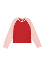 УКОРОЧЕННАЯ ФУТБОЛКА КОЛОР-БЛОК — ZARA