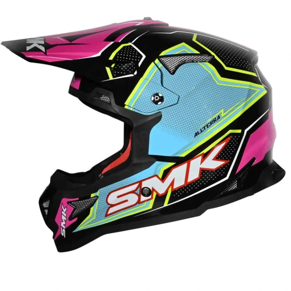 Шлем SMK ALLTERRA MAVERIX, цвет розовый/голубой/желтый (L)