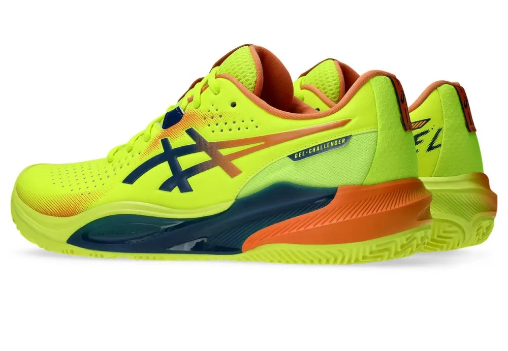 Мужские кросовки для Padel Asics Gel-Challenger 15 Padel L.E. - safety yellow/twilight blue